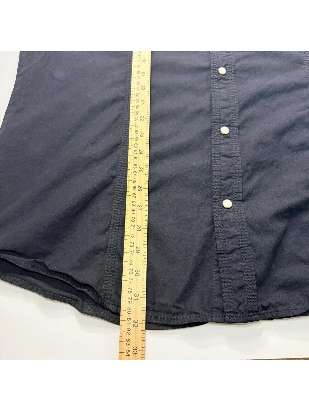 True Religion Men’s XXXL Black Poplin Woven Pearl Snap Western Shirt 3XL Y2K Era